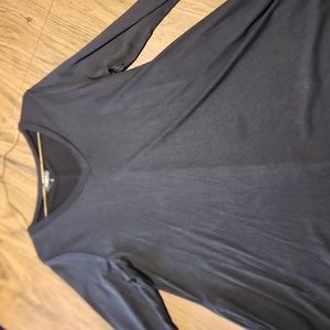 Large black long sleeve dress